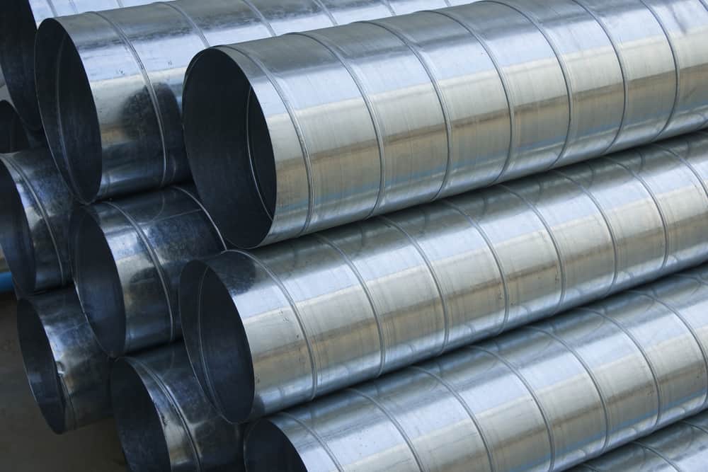 Galvanized Spiral Ducting Pipes For Air Conditioning And HVAC Systems